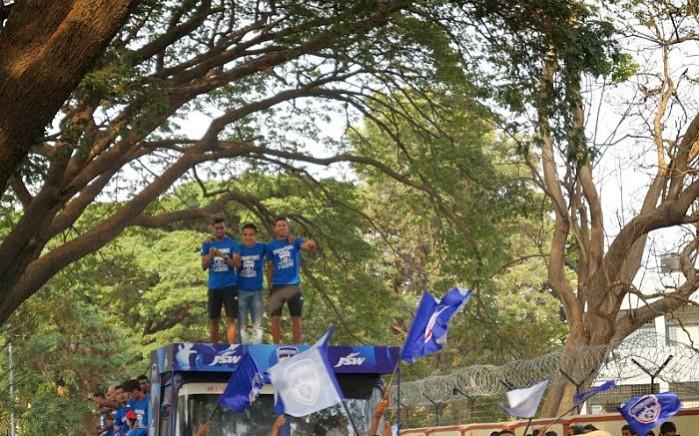 Chhetri and team on top of the world. Photo: Ibtimes BFC