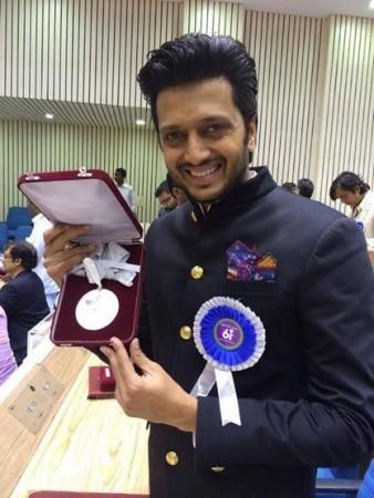 Ritesh Deshmukh received Special Jury Award for Marathi film
