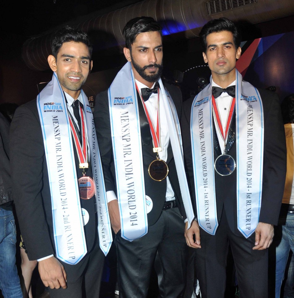 The winners of the Provogue MensXP Mr. India 2014 in Mumbai