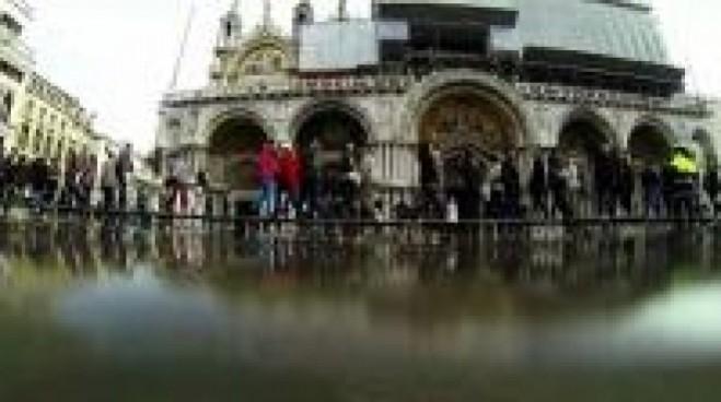 Piazza San Marco in Venice flooded by high water