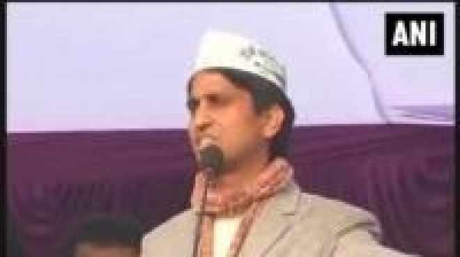 AAP leader Kumar Vishwas at a rally.