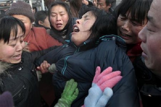 Relative of a Chinese coal mine accident victim (Reuters file)