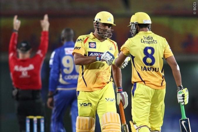 MS Dhoni CSK Ravindra JAdeja