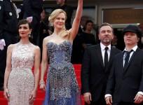 Director Olivier Dahan, cast members Paz Vega, Nicole Kidman, Tim Roth pose on the red carpet as they arrive for the opening ceremony and the screening of the film