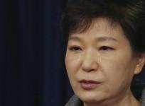 South Korean President Park Geun-hye cries during live telecast where she announced to break up coast guard over the ferry disaster in April.