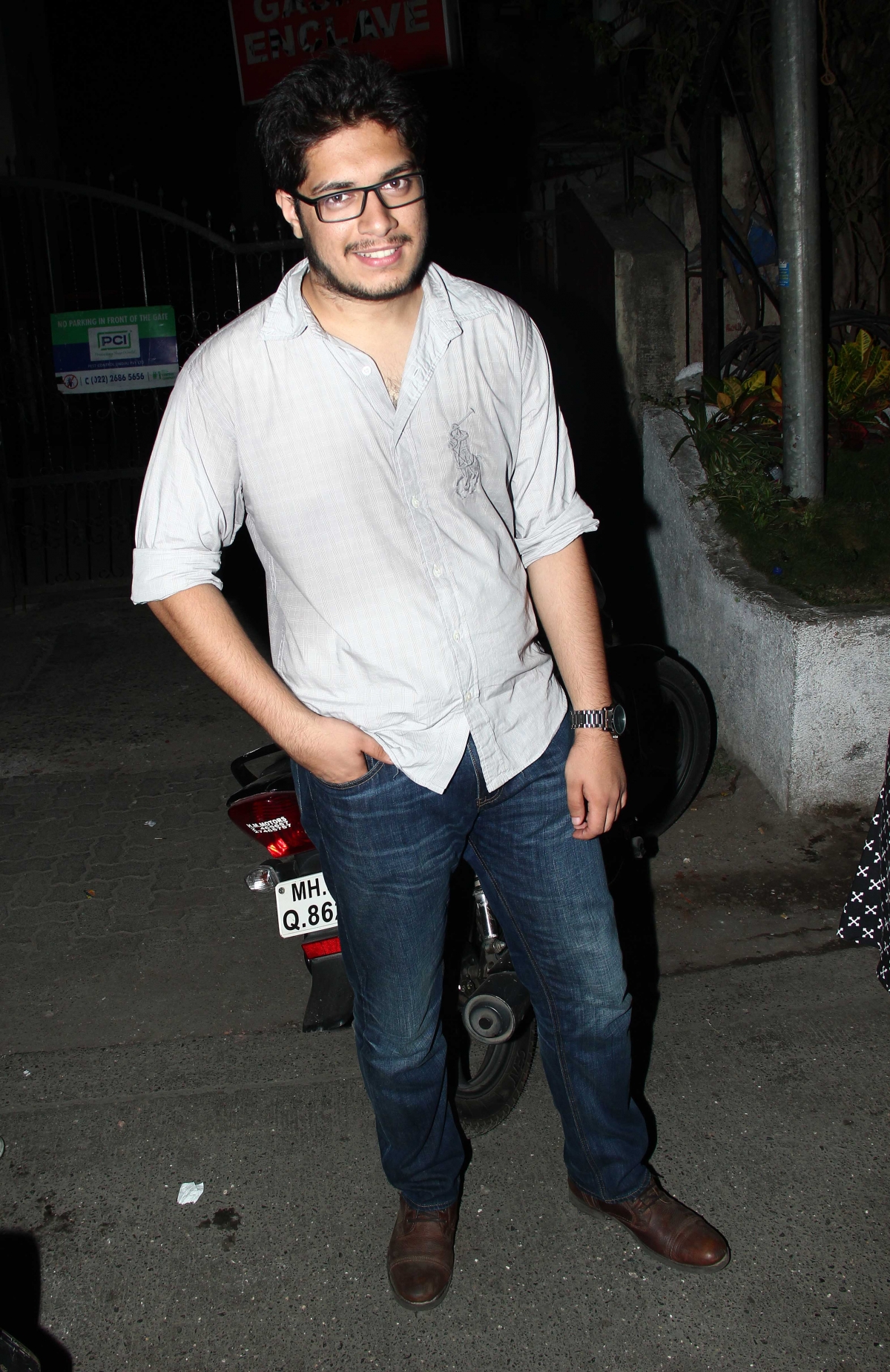 Aamir Khan's son Junaid Khan Spotted outside Pali Bhavan in Mumbai Aamir Khan's son Junaid Khan