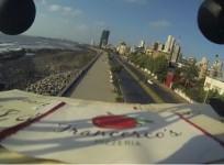 Mumbai Pizza outlets delivers pizza using a drone