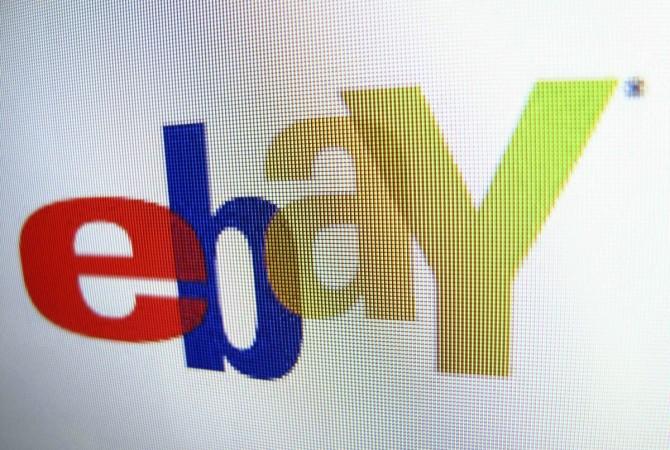 Photo illustration of an Ebay logo in Encinitas, California