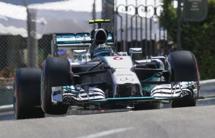 Mercedes' Nico Rosberg drives during the qualifying session of the Monaco Grand Prix. Nico Rosberg Mercedes