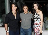 Tiger Shroff, Kriti Sanon and Aamir Khan at