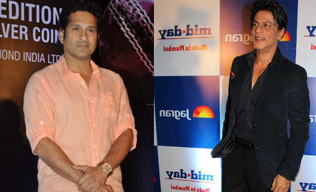 Sachin Tendulkar and Shah Rukh Khan