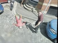 The hoax 'murder scene' in an Edinburgh street was caught on Google's Street View.