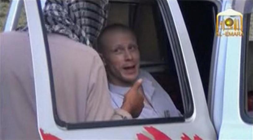 U.S. Army Sergeant Bowe Bergdahl waits in a pick-up truck before he is freed at the Afghan border U.S. Army Sergeant Bowe Bergdahl waits in a pick-up truck before he is freed at the Afghan border