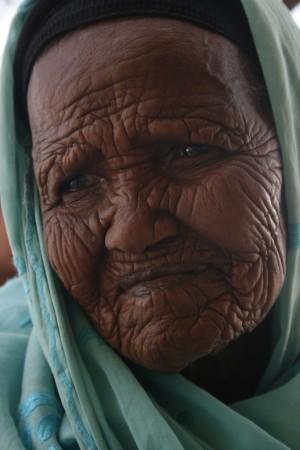 Metformin slows down ageing. Aged woman, wrinkles