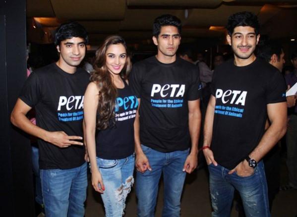 'Fugly' cast at Peta's new campaign launch Fugly starscast at peta's new campaign launch