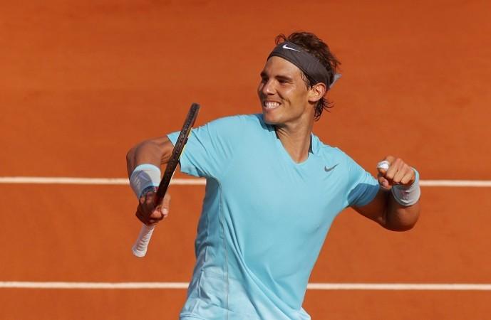 Rafael Nadal celebrates after defeating Andy Murray in the semifinals of the French Open, 6 June Rafael Nadal French Open