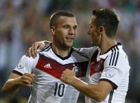 Lukas Posolski and Miroslav Klose