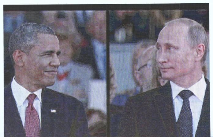 At the D-Day celebration in France, Obama and Putin avoided each other. But Obama managed to say something to the Russian leader. At the D-Day celebration in France, Obama and Putin avoided each other. But Obama managed to say something to the Russian leader.