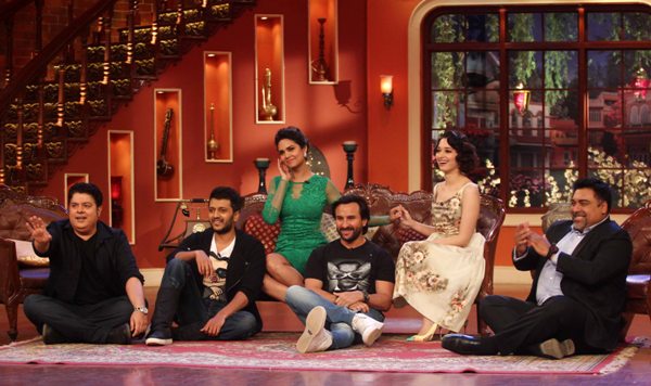 Promotion of 'Humshakals' on the sets of TV popular Show 'Comedy Night With Kapil'