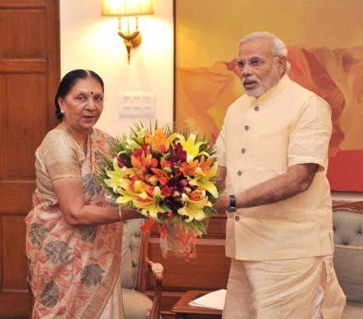 Anandiben Patel meets Narendra Modi