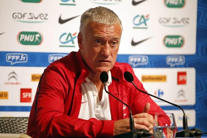 Deschamps addresses a press conference Didier Deschamps