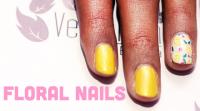 summery-floral-nails