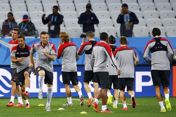 Croatia players during a training session, 11 June Croatia