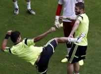 Spain Diego Costa Sergio Ramos