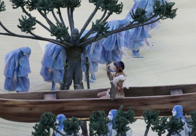Performers take part in the 2014 World Cup opening ceremony in Sao Paulo 2014 World Cup opening ceremony