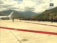 pm-narendra-modi-reaches-bhutan-receives-guard-of-honour