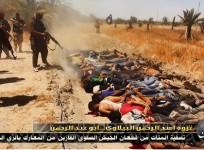 ISIL militants killing captured Iraqi soldiers