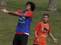 Eden Hazard Marouane Fellaini Belgium