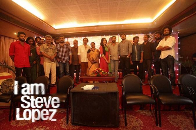 'Njan Steve Lopez' team at the press meet in Trivandrum Rajeev Ravi