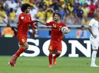 Marouane Fellaini and Dries Mertens