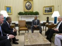 U.S. President Obama meets Congressional leaders to discuss the situation in Iraq at the White House