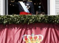 Spain's new King Felipe VI appears on the balcony of the Royal Palace in Madrid
