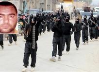 Abu Bakr al-Baghdadi (inset) and fighters of the Islamic State