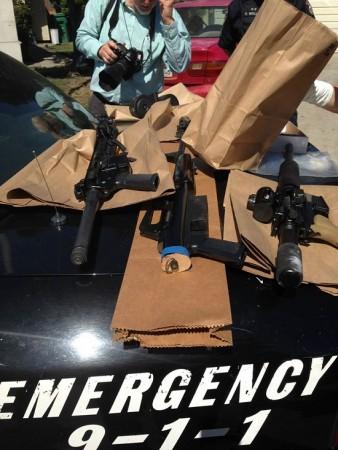 Weapons and Ammo seized in the raid Weapons and Ammo seized in the raid