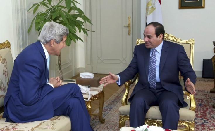 Egyptian President al-Sisi meets U.S. Secretary of State Kerry in Cairo Egyptian President al-Sisi meets U.S. Secretary of State Kerry in Cairo