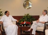 Venkaiah Naidu with Najeeb Jang