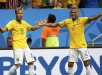 Neymar Dani Alves Brazil