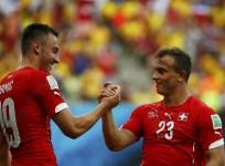 Xherdan Shaqiri Josip Drmic Switzerland