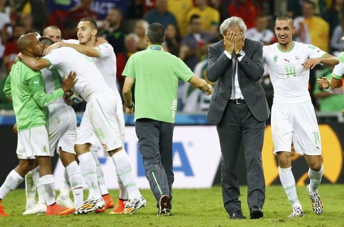Algeria coach Vahid Halilhodzic is emotional after leading his side to the knockout rounds of the FIFA World Cup for the first time in their history, 26 June Algeria Vahid Halilhodzic