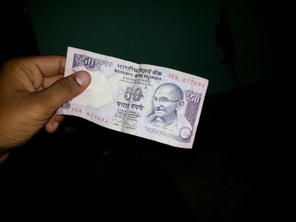 50 rupee note Rupee