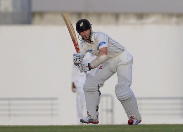 Kane Williamson plays a shot against West Indies in the Barbados Test. Kane Williamson