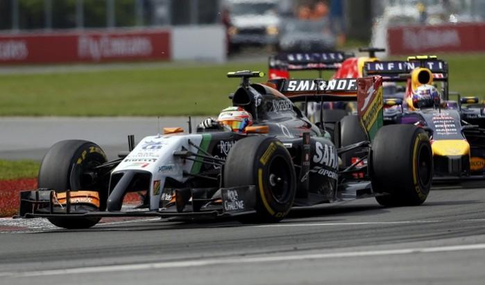 Force India driver Sergio Perez drives during the Canadian Grand Prix. ser