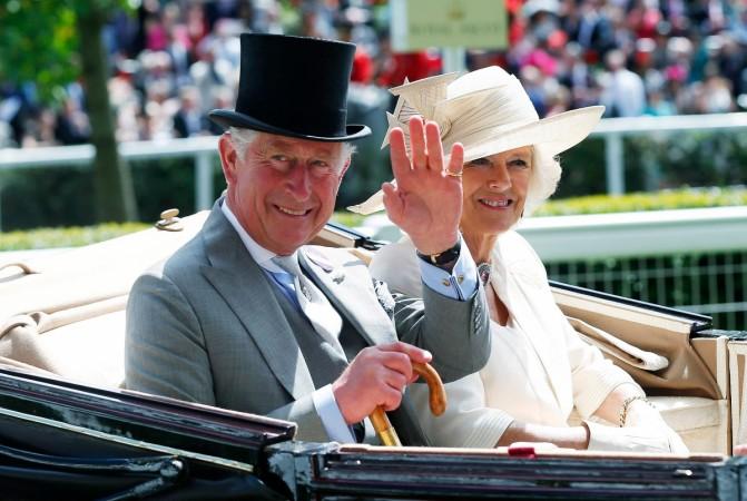 Prince Charles, the Prince of Wales and Camilla, Duchess of Cornwall arrive for the second day of the Royal Ascot horse racing festival at Ascot, southern England. Prince Charles