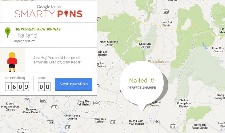 Smarty Pins from Google is a new geography-based trivia game. Smarty Pins