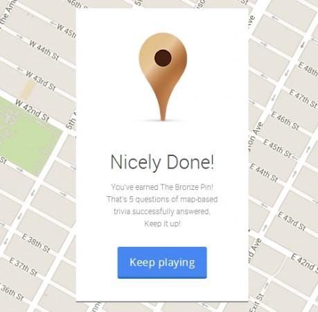 Smarty Pins from Google is a trivia game. Smarty Pins