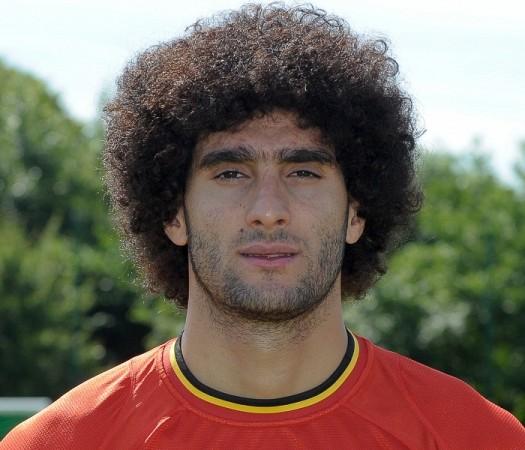 Marouane Fellaini poses for a portrait during Belgium's training camp. Marouane Fellaini